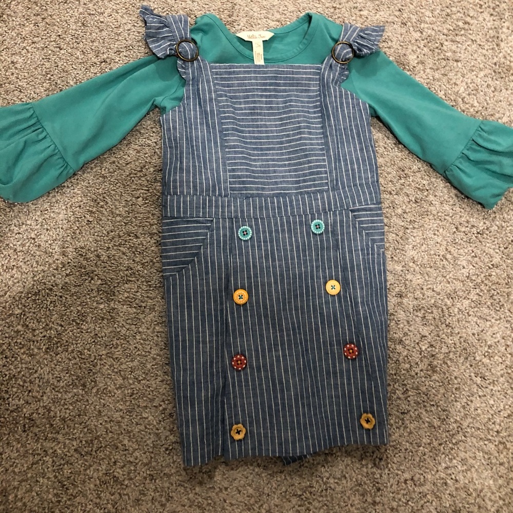 MJ sz 6 Jumping Jacks Romper / Puffer Tee
